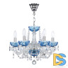 Подвесная люстра Bohemia Ivele Crystal 5402/6/141 Ni Aquamarine/M-1G