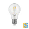 Лампа светодиодная филаментная Gauss E27 8W 2700К прозрачная 102802108