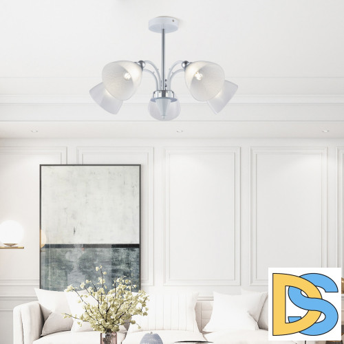 Люстра на штанге Arte Milano Napoli 326008/5 WH+CR