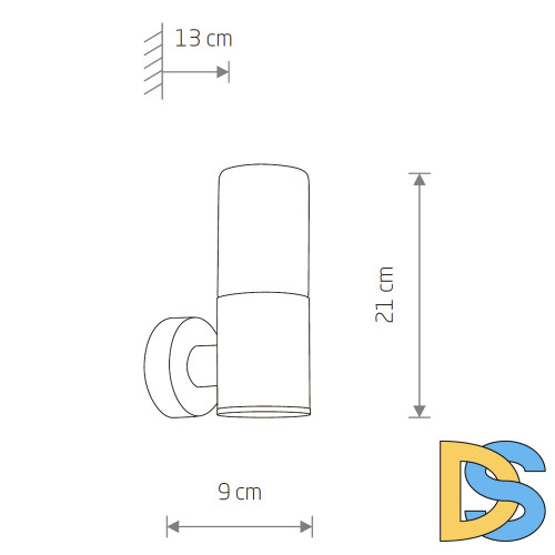 Уличный настенный светильник Nowodvorski Ida Black 11371