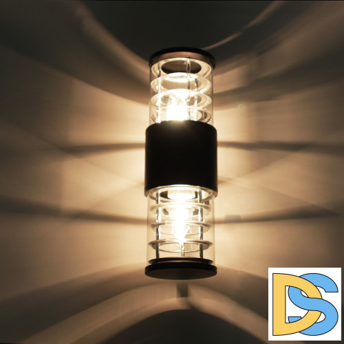 Уличный настенный светильник Reluce 86229-9.2-002CT 2*E27 BK