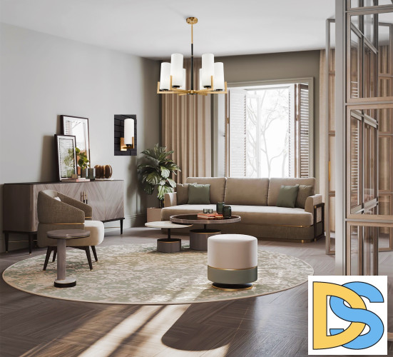 Люстра на штанге Maytoni Fortano MOD089PL-06BS