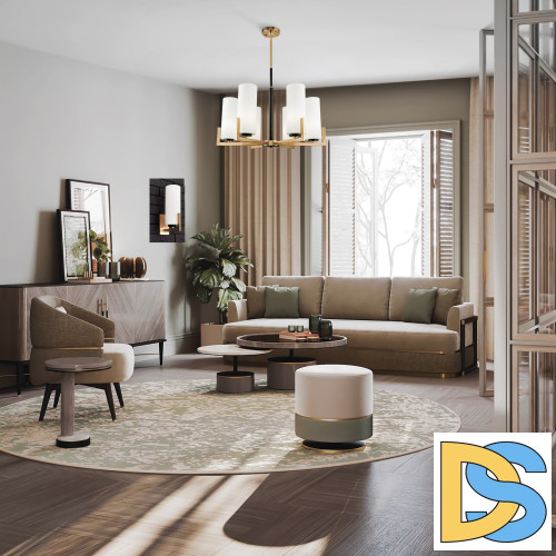 Люстра на штанге Maytoni Fortano MOD089PL-06BS