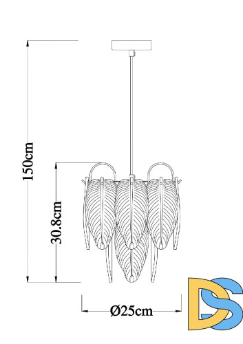 Подвесной светильник Arte Lamp Evie A4052SP-1SG