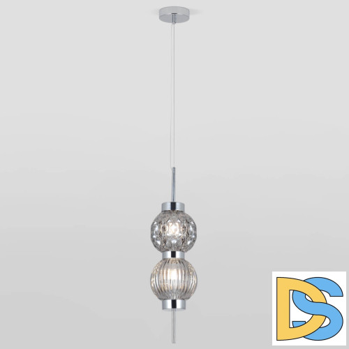 Подвесной светильник Eurosvet Plaza 50186/2 хром