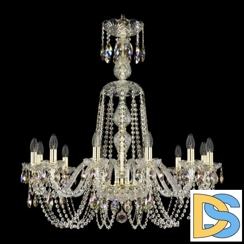 Подвесная люстра Bohemia Ivele Crystal 1402/12/300/XL-90 G K801