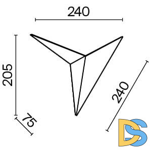 Настенный светодиодный светильник Maytoni Trame C808WL-L3B