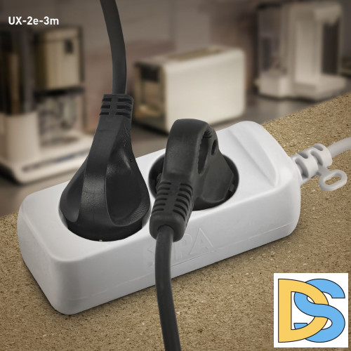 Удлинитель электрический Эра UX-2e-3m Б0038573