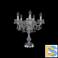 Настольная лампа Bohemia Ivele Crystal 1409L/5/141-47 Ni