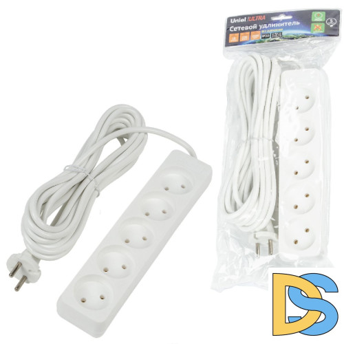 Удлинитель бытовой Uniel Ultra S-CU5-5 WHITE UL-00009991