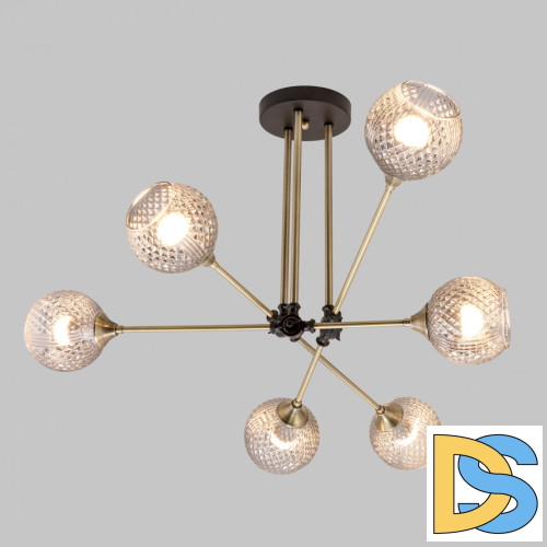 Потолочная люстра IMEX MD.5299-6-S-AB+BK