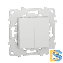Выключатель двухклавишный Schneider Electric Unica New NU521118