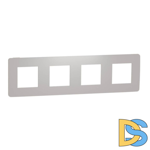 Рамка 4-постовая Schneider Electric Unica New NU280824