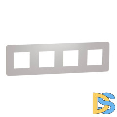 Рамка 4-постовая Schneider Electric Unica New NU280824