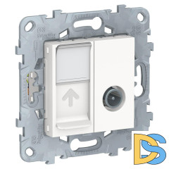 Розетка TV одиночная + RJ45 Schneider Electric Unica New NU547018
