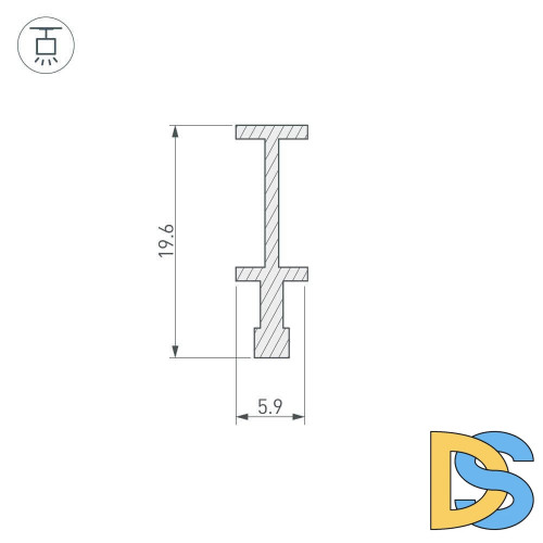 Держатель Arlight FOLED-RAIL-2000 025232