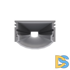 Профиль П-образный накладной Apeyron ширина ленты до 10мм (рассеиватель, заглушки - 2шт) 08-13