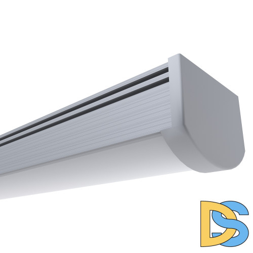 Профиль П-образный накладной Apeyron ширина ленты до 10мм (рассеиватель, заглушки - 2шт) 08-13