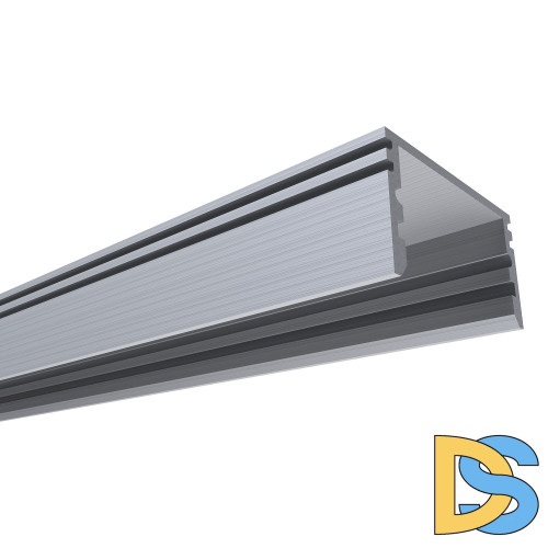 Профиль П-образный накладной Apeyron ширина ленты до 10мм (рассеиватель, заглушки - 2шт) 08-13