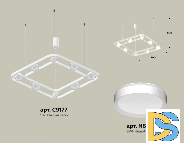 Подвесная люстра Ambrella Light Traditional (C9177, N8112) XB9177100