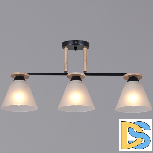 Потолочный светильник Reluce 11630-0.3-03 BK+WOOD