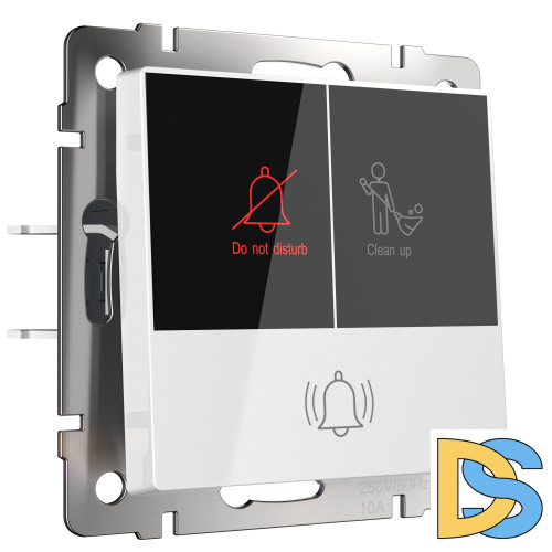 Кнопка звонка Werkel с индикацией для отелей (белый) W1114601