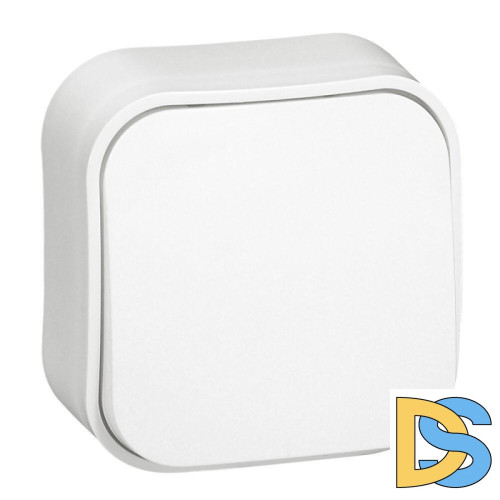 Переключатель одноклавишный на 2 направления Legrand Quteo 10A 250V белый 782204