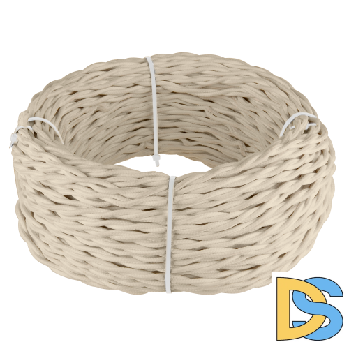 Ретро кабель витой Werkel 3х2,5 (песочный) 20 м W6453346