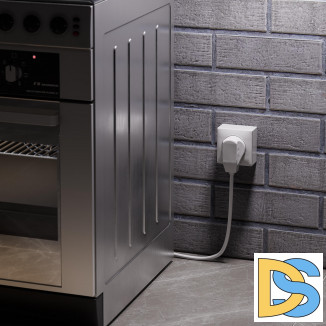 Розетка с вилкой для электроплиты 32А 250В (белый) W1189201