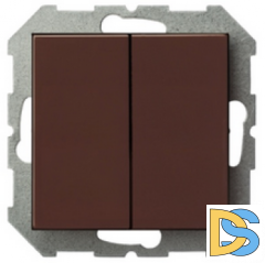Выключатель Epsilon 2кл. проходной коричневый
