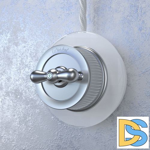 Переключатель одноклавишный Werkel (Матовый хром) Ретро WL19-01-03