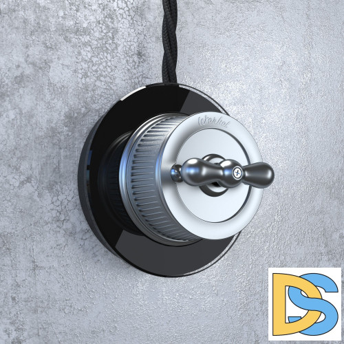 Переключатель одноклавишный Werkel (Матовый хром) Ретро WL19-01-03