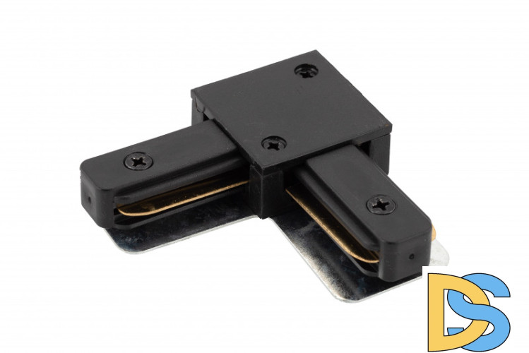 Коннектор L-образный Denkirs DK Track Black TR1102-BK