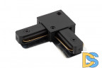 Коннектор L-образный Denkirs DK Track Black TR1102-BK