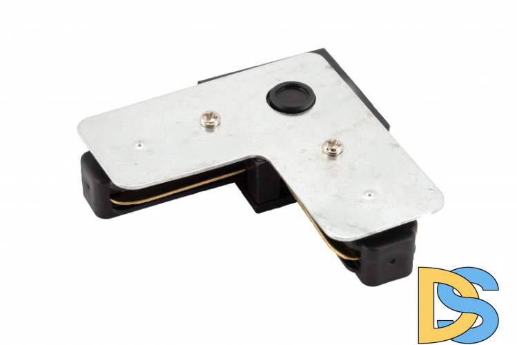 Коннектор L-образный Denkirs DK Track Black TR1102-BK