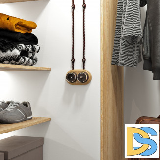 Выключатель на 4 положения двухклавишный (мокко матовый/хром) W5822052