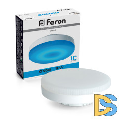 Лампа светодиодная Feron LB-455 GX53 12W синий 51019