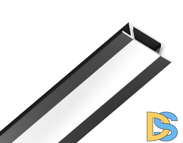 Алюминиевый встраиваемый профиль Ambrella Light Alum Profile GP1001BK