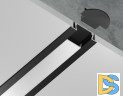 Алюминиевый встраиваемый профиль Ambrella Light Alum Profile GP1001BK