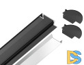 Алюминиевый встраиваемый профиль Ambrella Light Alum Profile GP1001BK