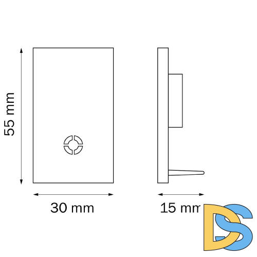 Заглушка концевая трековая однофазная Lightstar Teta 505166