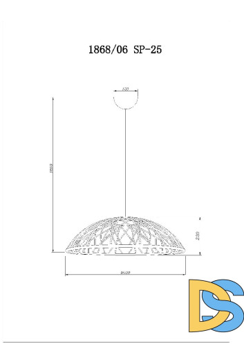 Подвесная люстра Divinare Cervantes 1868/06 SP-25