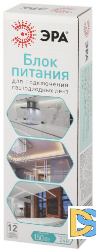 Блок питания Эра 150Вт DC24В 6.25A IP20 LP-LED-150W-IP20-24V-S Б0061131