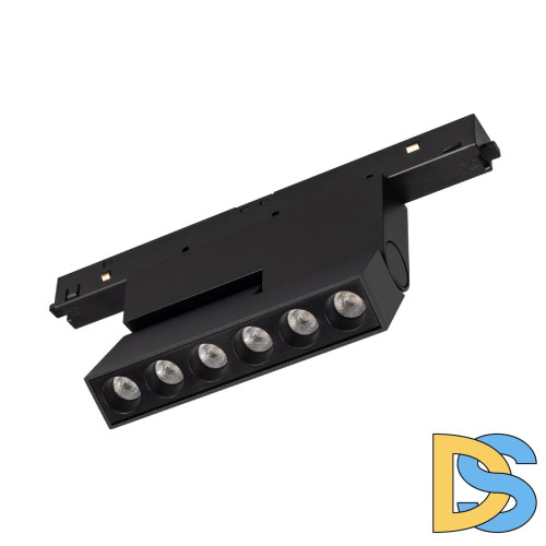 Трековый магнитный светильник Arlight MAG-ORIENT-DOTS-FOLD-S195-6W Day4000 (BK, 30 deg, 48V, DALI) 041529