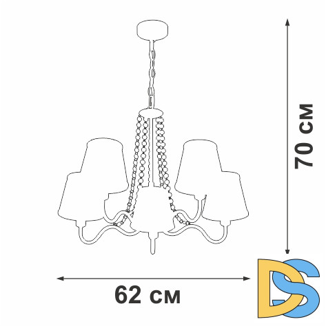 Подвесная люстра Vitaluce V1848-8/5