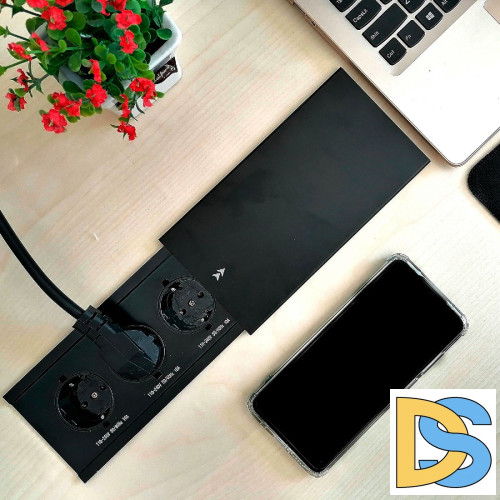 Блок розеток JX (Slide Top) (3 секции с кабелем питания) Mebax 00-00002887