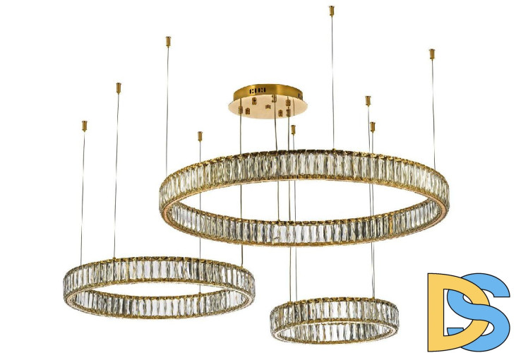 Подвесная люстра Dio D'Arte Caneva L 1.5.80+60+40.100 G