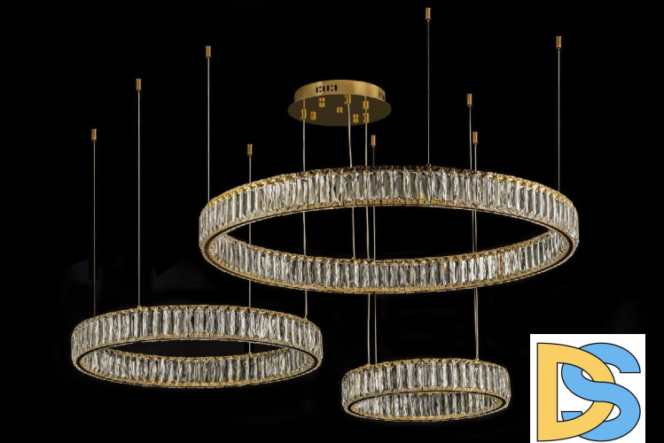 Подвесная люстра Dio D'Arte Caneva L 1.5.80+60+40.100 G