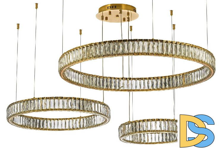 Подвесная люстра Dio D'Arte Caneva L 1.5.80+60+40.100 G