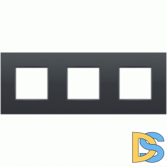 Рамка 3 поста (6 модулей) ABB Zenit Антрацит